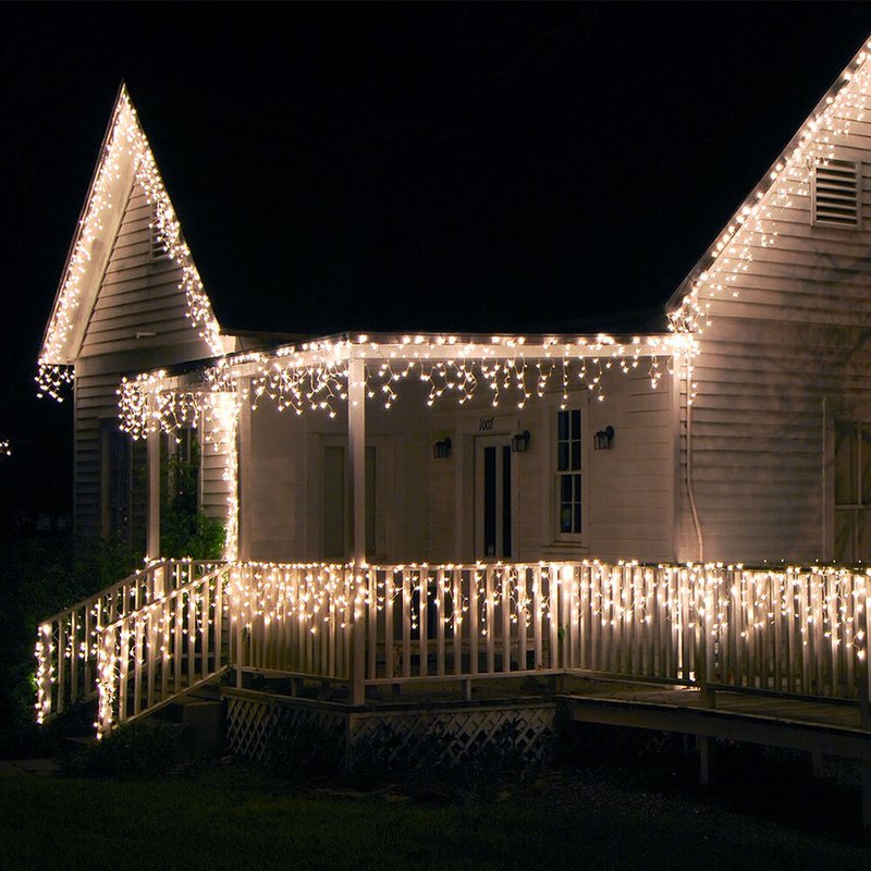 Commercial grade PW fringes decoration on front of house