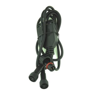 Splitter 2 outputs for W/WW solar lights with waterpoof connectors